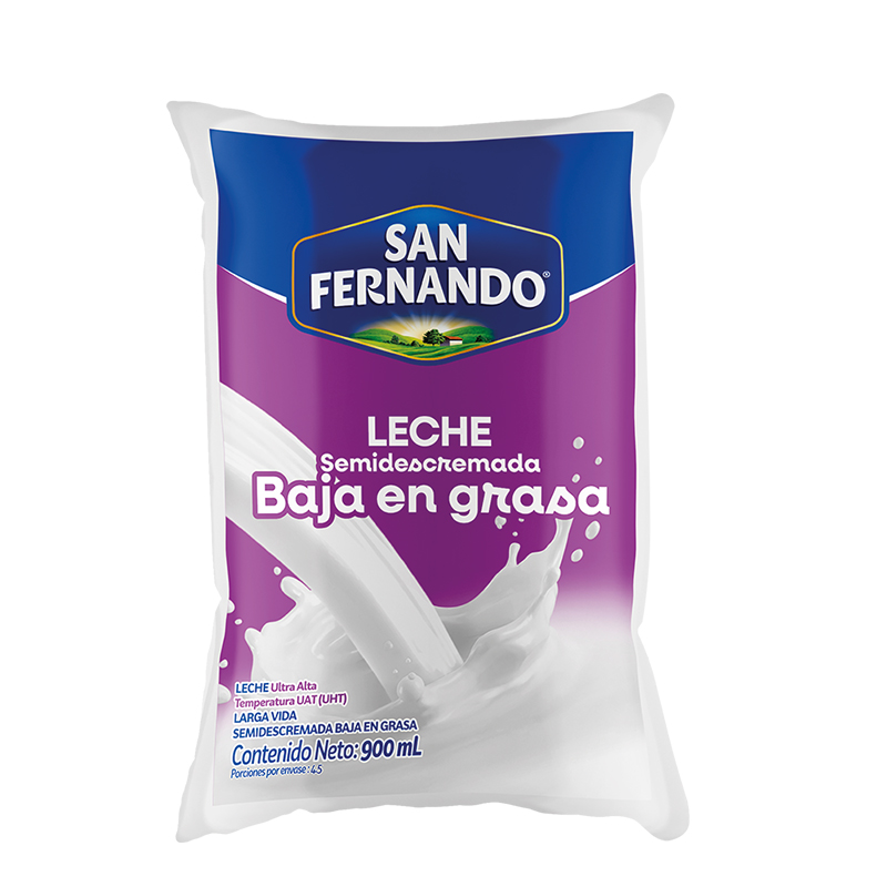 Leche San Fernando Baja en Grasa x 900ml