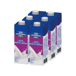 Leche San Fernando Baja Grasa Tetra Pak 900 ml 6 Und