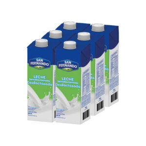 Leche San Fernando Deslactosada Tetra Pak 900 ml  6 Und