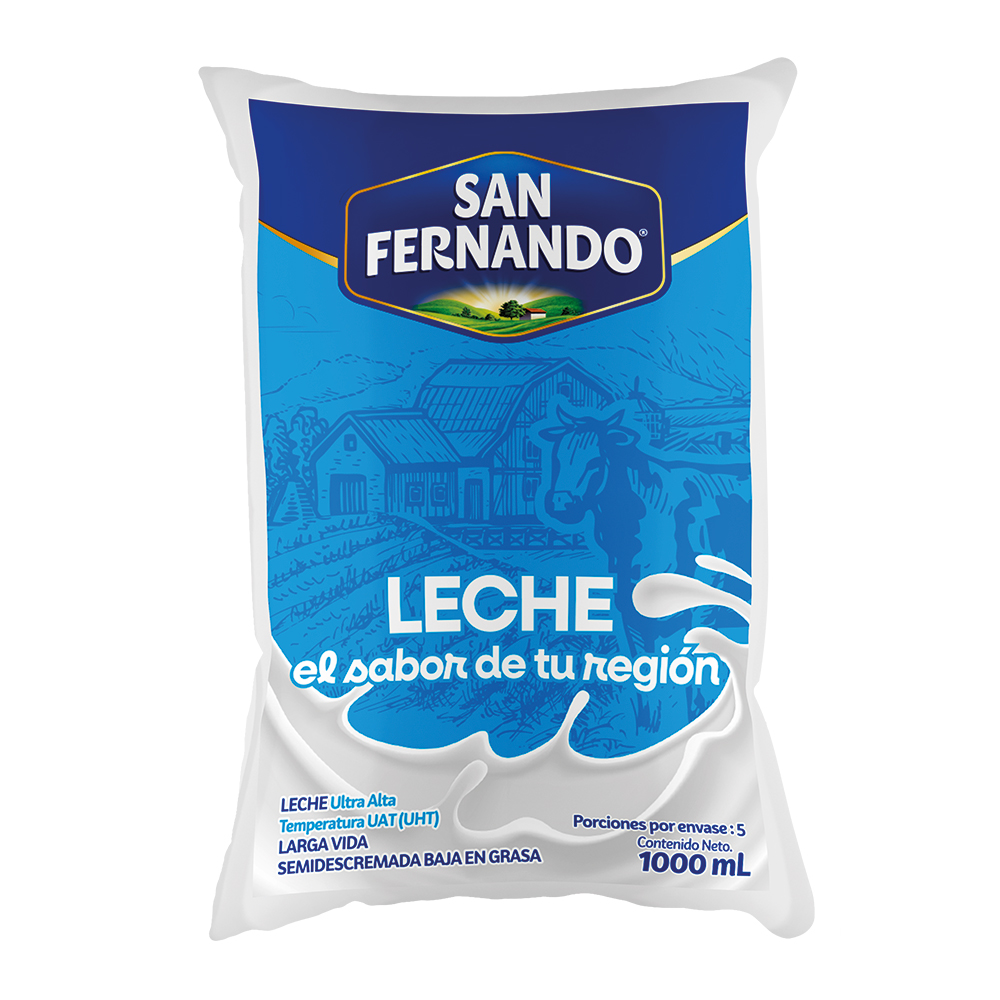 Leche San Fernando Sabor de tu Región Bolsa 1000ml